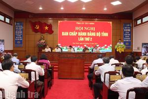 Tỉnh ủy Tây Ninh tổ chức Hội nghị Ban Chấp hành Đảng bộ tỉnh lần thứ 2