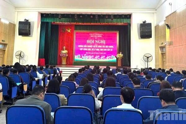 Thanh Hóa tập huấn nghiệp vụ xử lý đơn thư, tiếp công dân cho cán bộ cấp xã