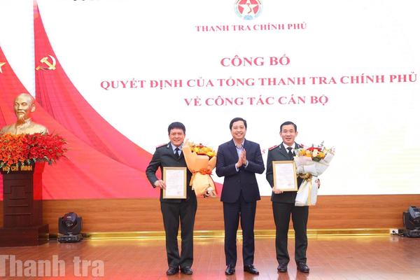 Thanh tra Chính phủ công bố quyết định bổ nhiệm, điều động lãnh đạo cấp Vụ