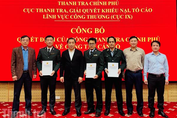 Cục IX, Thanh tra Chính phủ công bố quyết định điều động, bổ nhiệm lãnh đạo cấp phòng