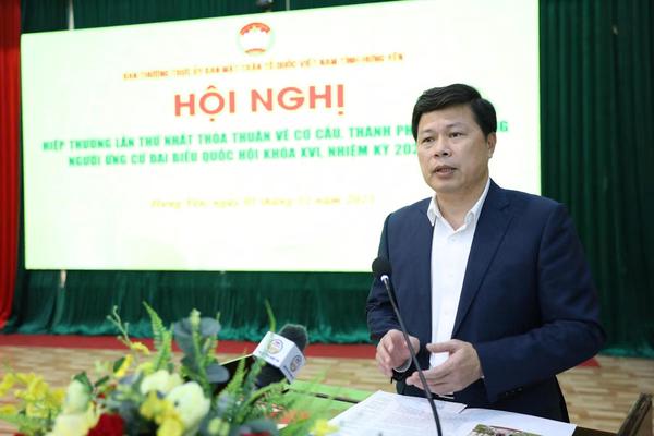 Hưng Yên thống nhất cơ cấu, nhân sự ứng cử đại biểu Quốc hội và HĐND tỉnh nhiệm kỳ mới