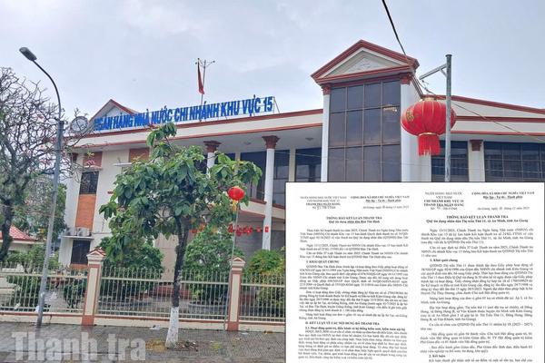 An Giang: Thanh tra phát hiện nhiều hạn chế, vi phạm tại các quỹ tín dụng nhân dân