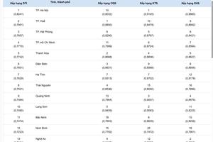 Lạng Sơn tiếp tục nằm trong TOP 10 bảng xếp hạng chỉ số chuyển đổi số