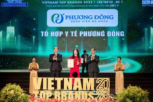Bệnh viện Đa khoa Phương Đông vào Top 10 Thương hiệu Hàng đầu Việt Nam 2025: Khẳng định vị thế bằng giá trị bền vững