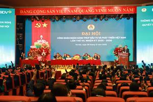 Công đoàn BIDV tổ chức thành công Đại hội đại biểu lần thứ VII, nhiệm kỳ 2025 - 2030