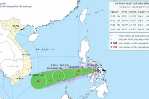Áp thấp nhiệt đới sắp vào Biển Đông, Nam Trung Bộ dự báo xảy ra đợt mưa lớn vào tuần tới