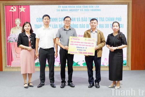 Báo Thanh tra và các đơn vị tài trợ trao 4 tấn lúa giống hỗ trợ người dân Đắk Lắk khắc phục thiên tai