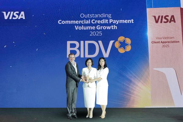 BIDV liên tiếp nhậ giải thưởng quốc tế về thẻ doanh nghiệp