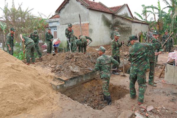 “Chiến dịch Quang Trung”: Lực lượng quân đội tăng tốc tái thiết, củng cố niềm tin cho người dân sau thiên tai