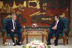Thủ tướng Phạm Minh Chính tiếp Thư ký Hội đồng An ninh Liên bang Nga