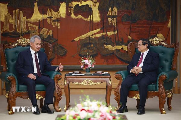 Thủ tướng Phạm Minh Chính tiếp Thư ký Hội đồng An ninh Liên bang Nga