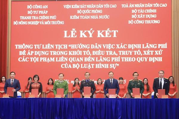 Ký kết Thông tư liên tịch hướng dẫn xác định lãng phí trong tố tụng hình sự