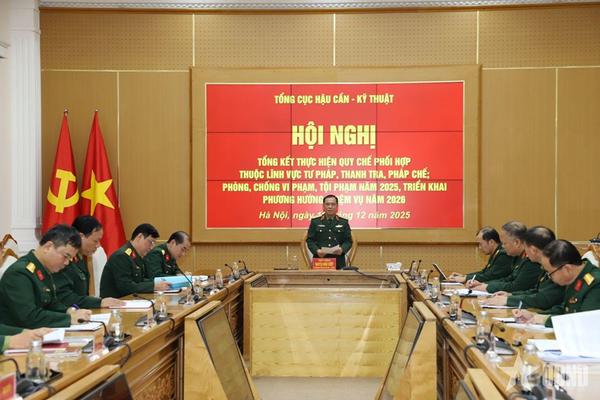 Tổng cục Hậu cần-Kỹ thuật: Triển khai đồng bộ công tác thanh tra, pháp chế để phòng ngừa vi phạm