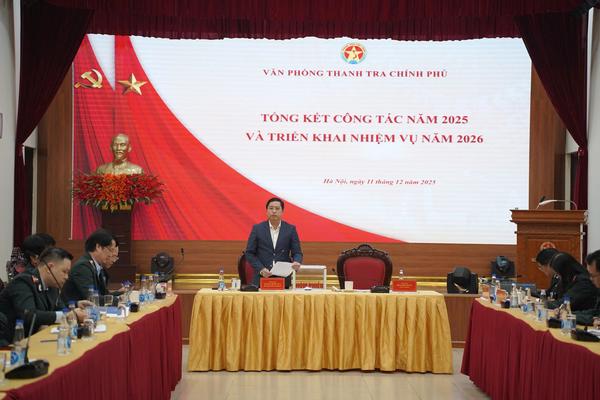 Văn phòng Thanh tra Chính phủ tổng kết công tác năm 2025: Bứt phá mạnh mẽ trong chuyển đổi số và điều hành
