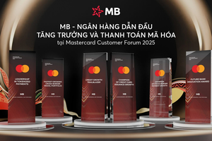 MB được Mastercard vinh danh là ngân hàng dẫn đầu về tăng trưởng chi tiêu quốc tế