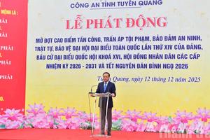 Công an tỉnh Tuyên Quang phát động đợt cao điểm tấn công, trấn áp tội phạm