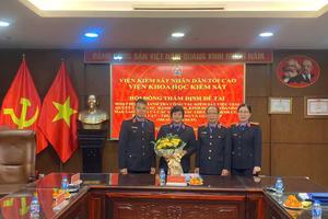 Nghiệm thu đề tài khoa học do Thanh tra VKSND tối cao chủ trì