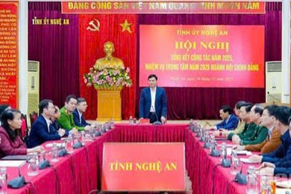 Ban Nội chính Tỉnh ủy Nghệ An: Dấu ấn điều hành quyết liệt trong công tác nội chính năm 2025