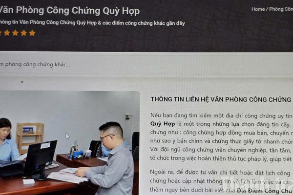 Nghệ An: Thanh tra chỉ ra các vi phạm tại Văn phòng công chứng Quỳ Hợp
