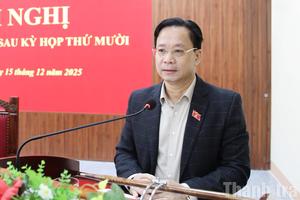 Bí thư Tỉnh uỷ Sơn La Hoàng Văn Nghiệm tiếp xúc cử tri tại phường Chiềng An