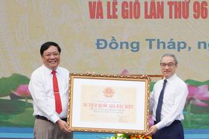 Đồng Tháp tổ chức lễ nhận Bằng xếp hạng di tích quốc gia đặc biệt Mộ cụ Phó bảng Nguyễn Sinh Sắc