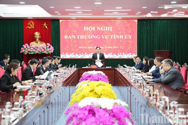 Hội nghị Ban Thường vụ Tỉnh uỷ Sơn La họp thống nhất nhiều nội dung theo thẩm quyền