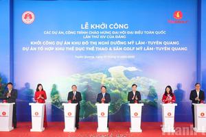 Tuyên Quang đồng loạt tổ chức khởi công, động thổ các công trình, dự án trọng điểm
