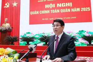 Chủ tịch nước dự Hội nghị Quân chính toàn quân năm 2025