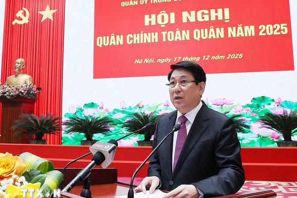 Chủ tịch nước dự Hội nghị Quân chính toàn quân năm 2025