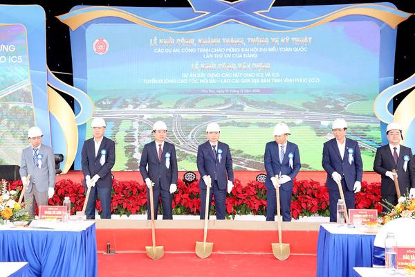 Phú Thọ: Khởi công 4 dự án chào mừng Đại hội lần thứ XIV của Đảng