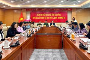 Cao Bằng: Đoàn ĐBQH tỉnh tiếp thu 47 kiến nghị của cử tri