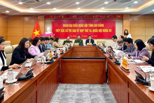 Cao Bằng: Đoàn ĐBQH tỉnh tiếp thu 47 kiến nghị của cử tri