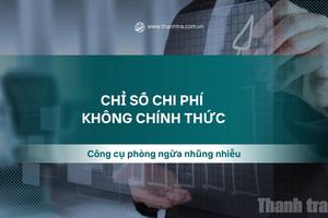 Chỉ số chi phí không chính thức trong PCI: Công cụ phòng ngừa nhũng nhiễu