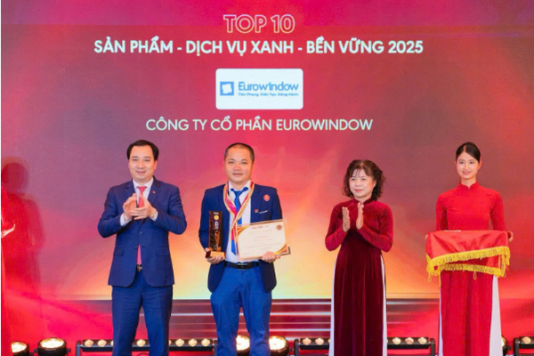 Sản phẩm Eurowindow được trao giải Tin Dùng Việt Nam 2025