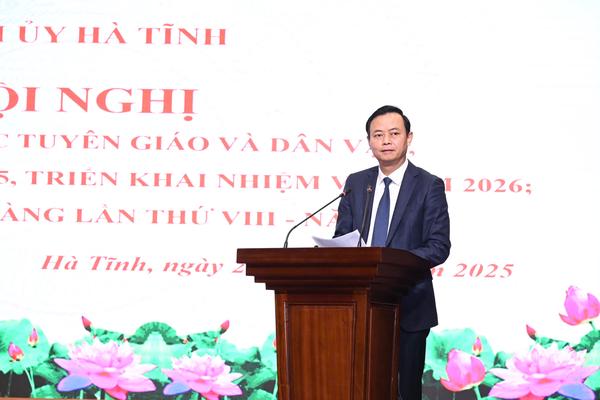 Hà Tĩnh tổng kết công tác tuyên giáo, dân vận và báo chí năm 2025