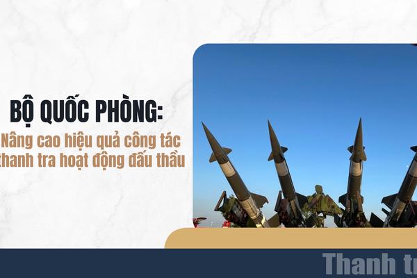 Bộ Quốc phòng: Nâng cao hiệu quả công tác thanh tra hoạt động đấu thầu