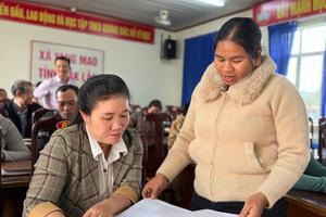 Dự án 8 ở xã Yang Mao: Đòn bẩy nâng cao vị thế phụ nữ vùng sâu