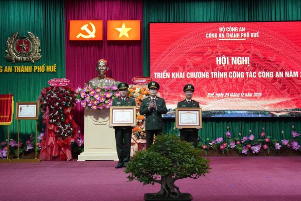 Công an TP Huế: Ghi dấu ấn toàn diện năm 2025, tạo nền tảng vững chắc cho năm 2026