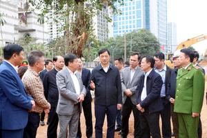 Bí thư Hà Nội kiểm tra 4 dự án trọng điểm