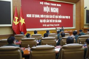 Toàn quân nỗ lực cao nhất, bảo vệ tuyệt đối an toàn Đại hội lần thứ XIV của Đảng