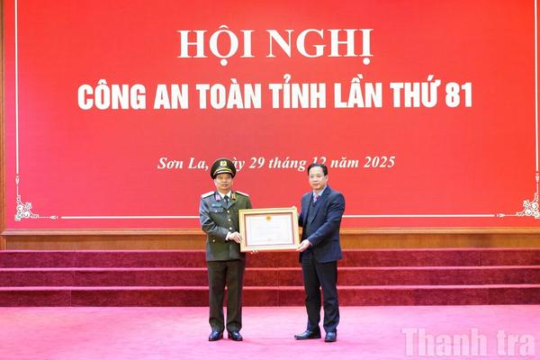 Nhiều tập thể, cá nhân Công an tỉnh Sơn La được khen thưởng có thành tích xuất sắc