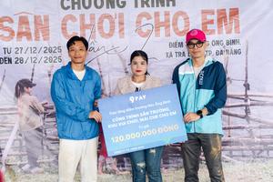 9Pay trao tặng sân chơi và xuồng, máy đuôi tôm cho trường học và người dân Đà Nẵng, Đắk Lắk