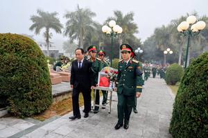 Điện Biên: Đưa 10 hài cốt liệt sỹ về an nghỉ nơi Đất Mẹ