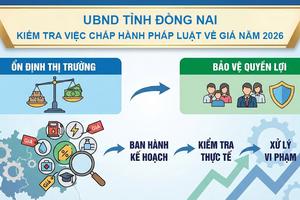 Đồng Nai kiểm tra việc chấp hành pháp luật về giá hàng hóa, dịch vụ năm 2026