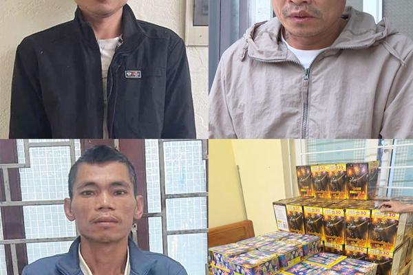 Thanh Hoá: Bắt và tạm giữ hình sự 3 đối tượng mua bán, tàng trữ gần 300kg pháo hoa nổ trái phép