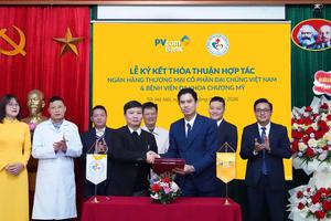 PVcomBank ký kết hợp tác với Bệnh viện Đa khoa Chương Mỹ: Thúc đẩy thanh toán không dùng tiền mặt, nâng cao trải nghiệm khám chữa bệnh