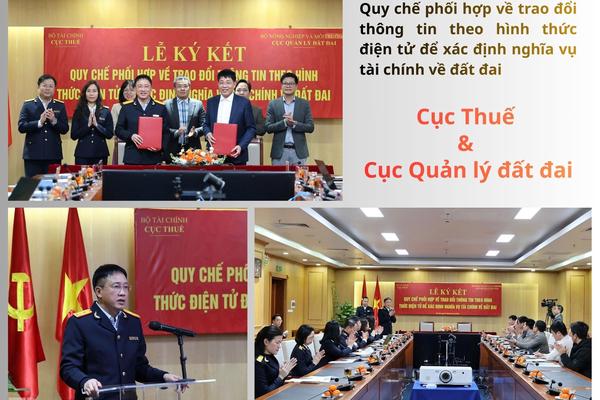 Phối hợp về trao đổi thông tin theo hình thức điện tử để xác định nghĩa vụ tài chính về đất đai