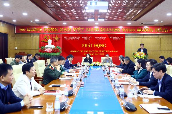 Bắc Ninh phát động Giải Báo chí về xây dựng Đảng