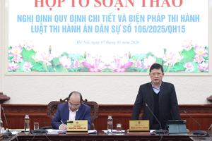 Nghị định hướng dẫn thi hành Luật Thi hành án dân sự: Cần quy định rõ, bảo đảm phù hợp với thực tiễn