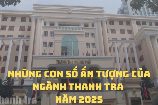 Những con số ấn tượng của ngành Thanh tra năm 2025